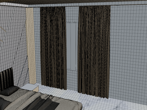 Modern Bedroom Model Game and Animation Ready 3D मॉडल