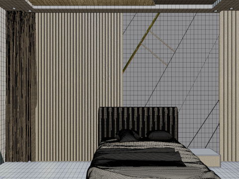 Modern Bedroom Model Game and Animation Ready 3D मॉडल
