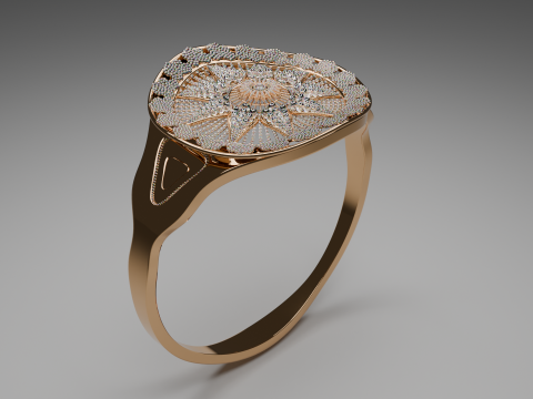 Beautiful 3d Ring Model 3D Модель
