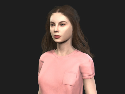 Realistic of a Woman Modello 3D