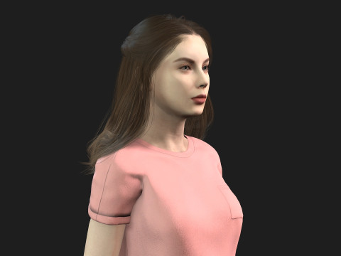 Realistic of a Woman Modello 3D