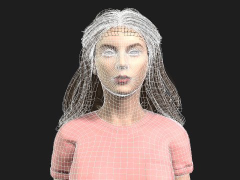 Realistic of a Woman Modello 3D