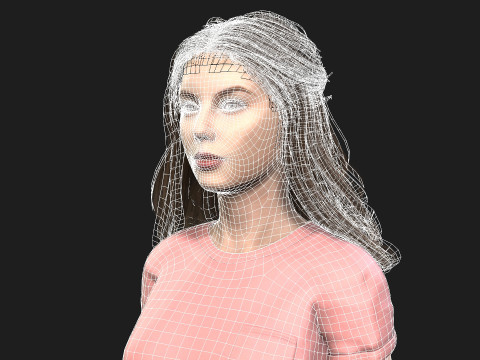 Realistic of a Woman Modello 3D