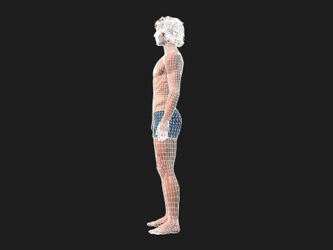 Realistic Male Model Fully Rigged and Animation Ready Modèle 3D