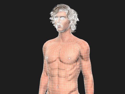Realistic Male Model Fully Rigged and Animation Ready Modèle 3D