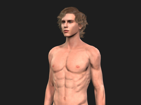 Realistic Male Model Fully Rigged and Animation Ready Modèle 3D