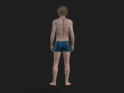 Realistic Male Model Fully Rigged and Animation Ready Modèle 3D