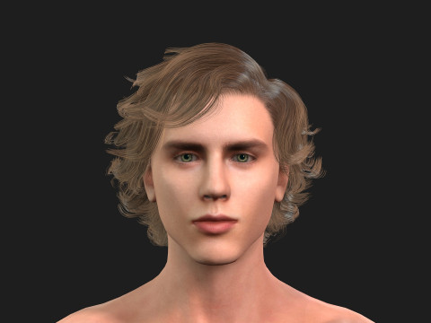 Realistic Male Model Fully Rigged and Animation Ready Modèle 3D