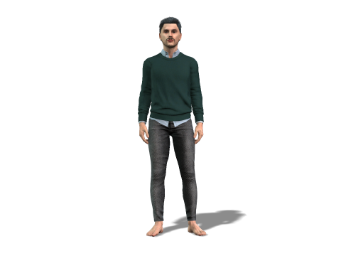 Realistic Man Character Game and Animation Ready 3D Model