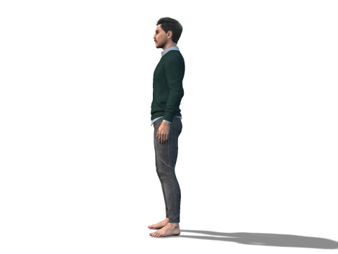 Realistic Man Character Game and Animation Ready 3D 模型