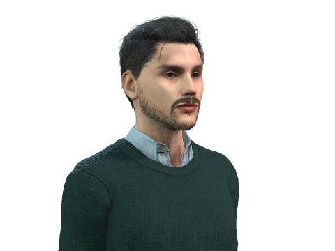Realistic Man Character Game and Animation Ready 3D 模型
