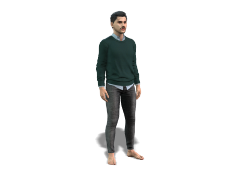 Realistic Man Character Game and Animation Ready 3D 模型