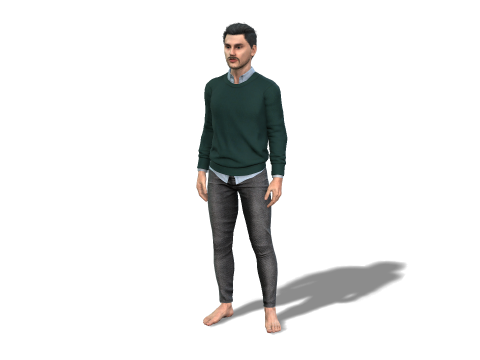 Realistic Man Character Game and Animation Ready 3D 模型