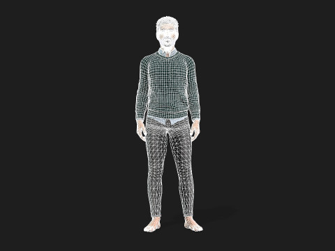 Realistic Man Character Game and Animation Ready 3D 模型