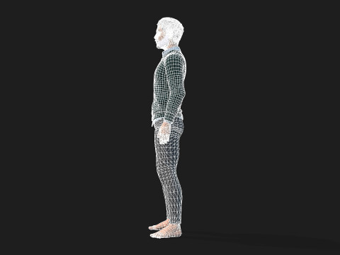 Realistic Man Character Game and Animation Ready 3D 模型