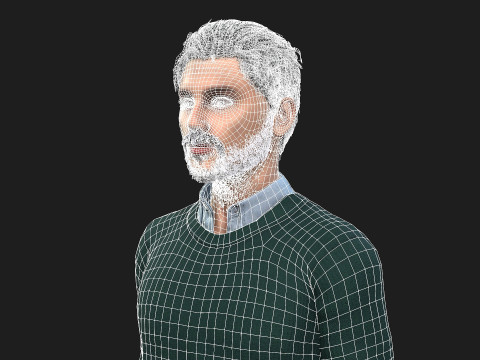 Realistic Man Character Game and Animation Ready 3D 模型