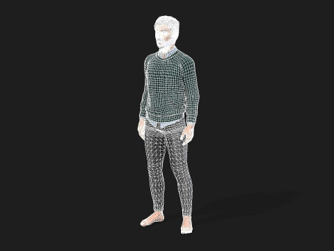Realistic Man Character Game and Animation Ready 3D 模型