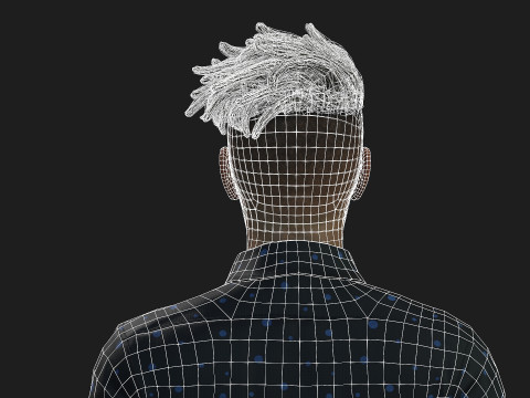 3d black man model for game and animations 3D Model
