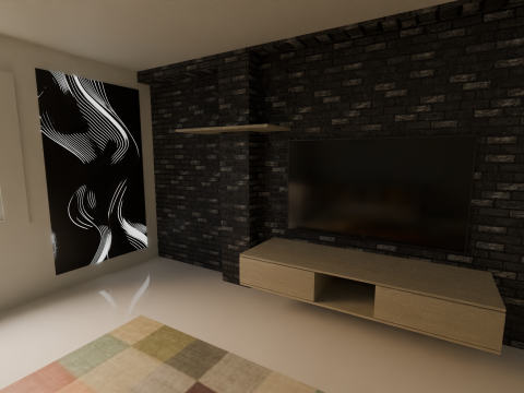 Realistic 3D Hall Interior Game and Animation Ready 3D Модель