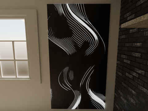 Realistic 3D Hall Interior Game and Animation Ready 3D Модель