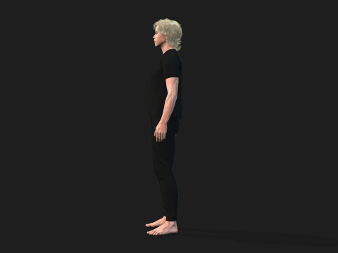 Realistic 3D Male Character Model 3D