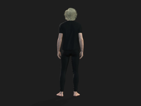 Realistic 3D Male Character Model 3D