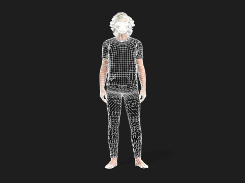 Realistic 3D Male Character Model 3D