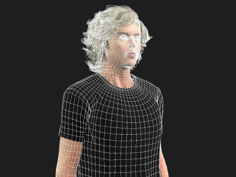 Realistic 3D Male Character Model 3D