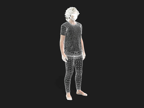 Realistic 3D Male Character Model 3D