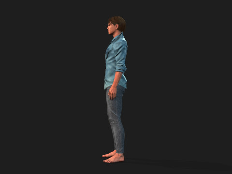 Detailed 3D Male Character 3Dモデル