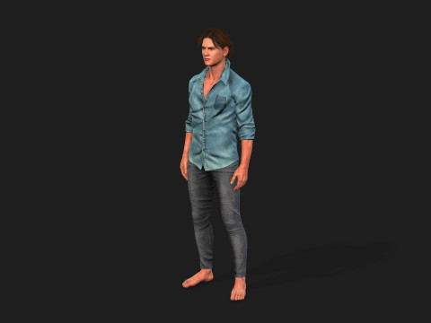 Detailed 3D Male Character 3Dモデル