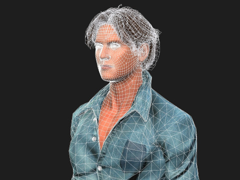 Detailed 3D Male Character 3Dモデル