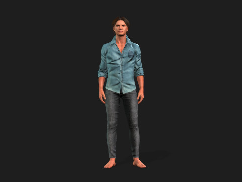 Detailed 3D Male Character 3Dモデル