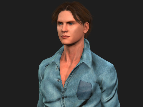 Detailed 3D Male Character 3D Model