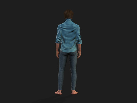Detailed 3D Male Character 3Dモデル