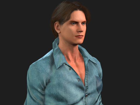 Detailed 3D Male Character 3Dモデル