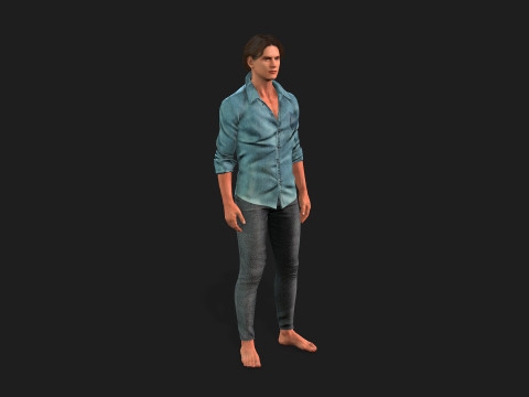 Detailed 3D Male Character 3Dモデル