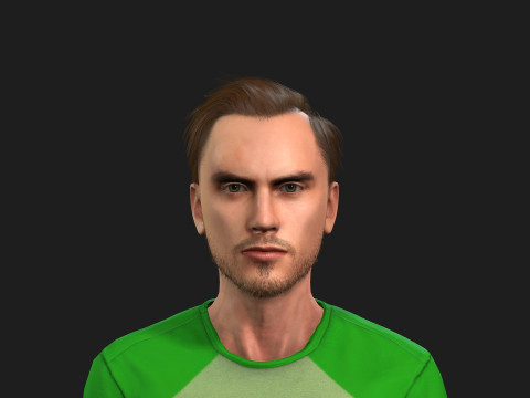 Realistic 3D Male Character 3D Model
