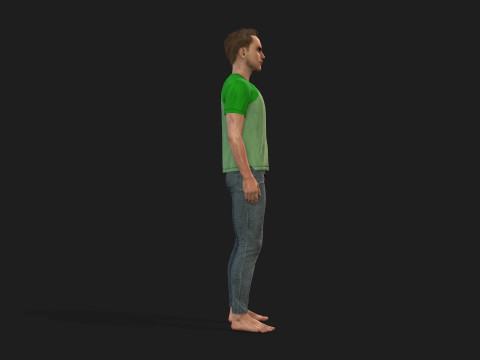 Realistic 3D Male Character 3D Model