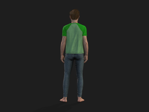 Realistic 3D Male Character 3D Model