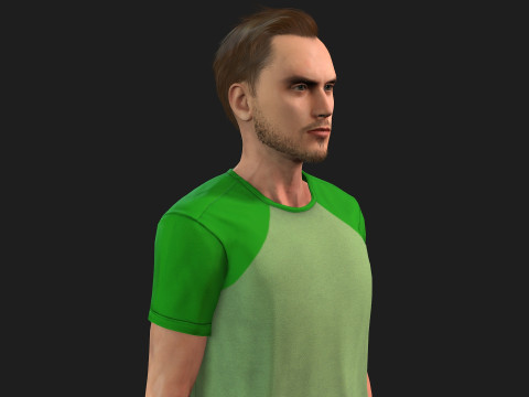 Realistic 3D Male Character 3D Model