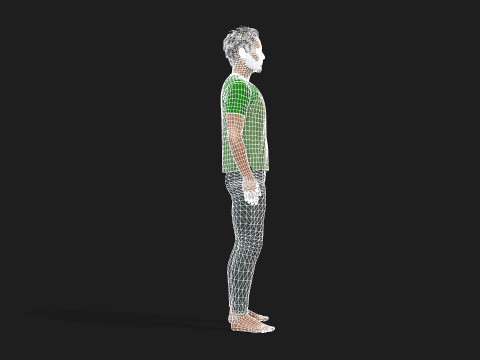 Realistic 3D Male Character 3D Model
