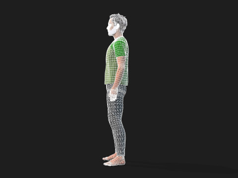 Realistic 3D Male Character 3D Model