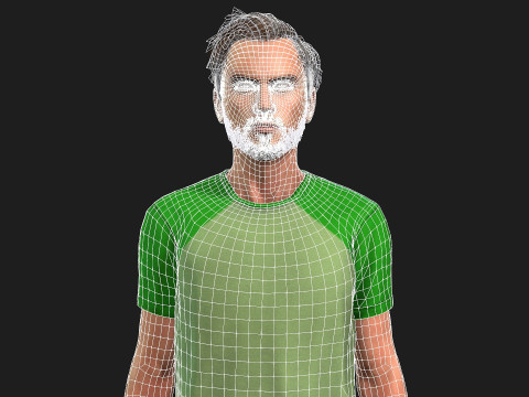 Realistic 3D Male Character 3D Model