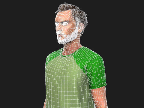 Realistic 3D Male Character 3D Model