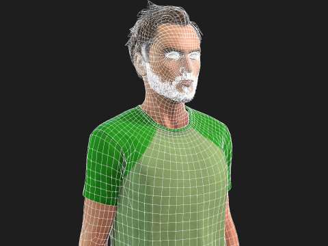 Realistic 3D Male Character 3D Model