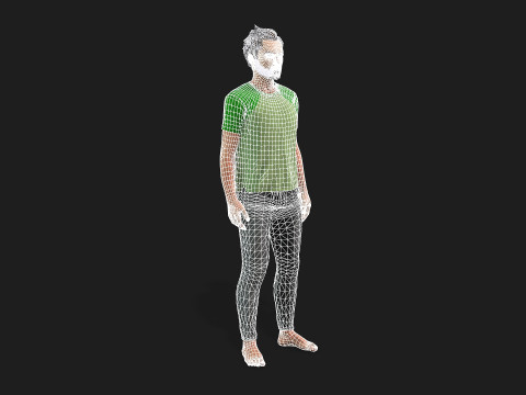 Realistic 3D Male Character 3D Model