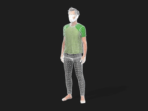 Realistic 3D Male Character 3D Model