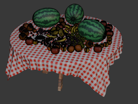 Realistic 3D Fruits Collection Game Animation Ready Modello 3D