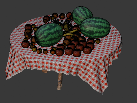 Realistic 3D Fruits Collection Game Animation Ready Modello 3D